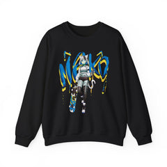 Tori - Icy blue raspberry - Neko skater anime girl Unisex Sweatshirt