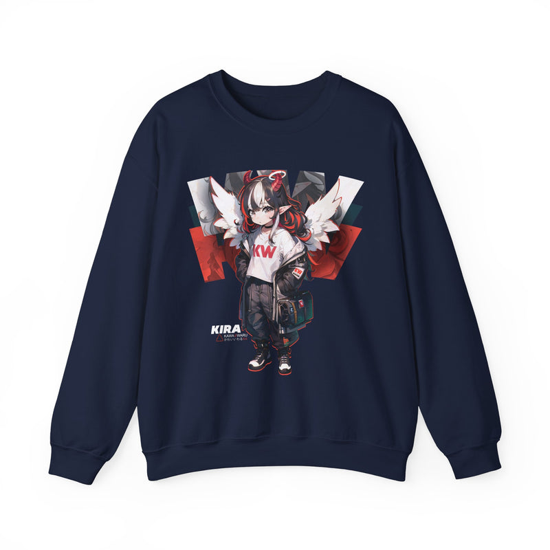 Kira - Demon Angel Elf Cyberpunk cute anime girl unisex Sweatshirt