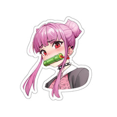 Budo cosplaying as Nezuko - Head - cute waifu Die-Cut Sticker