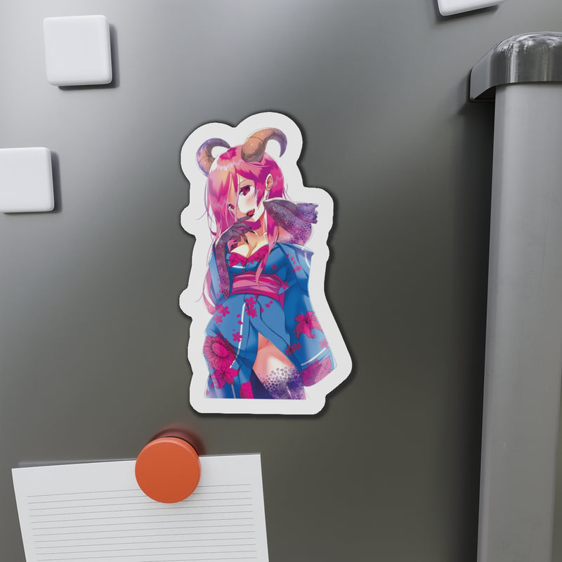 Oni-Hime Hentai Demon Kawaii Anime Girl Kiss-Cut Magnets