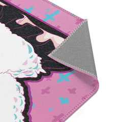 Pink Maaya XP - Creepy kawaii anime girl Area Rug