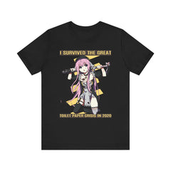 Lucille Toilet Paper Crisis Survivor Yellow V2 Sexy Bad Anime Nun Unisex T-shirt