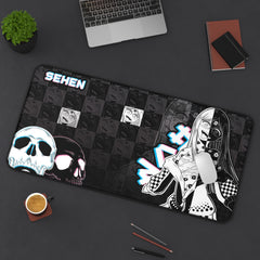 Sehen - Crazy waifu anime girl 16" × 32" XL Mouse Pad Desk Mat