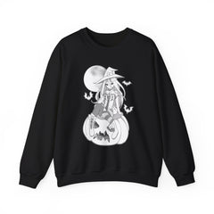 Yuuki B&W anime witch unisex Sweatshirt