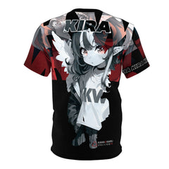 Kira - Demon Angel Elf Cyberpunk cute anime girl Unisex AOP Cut & Sew Tee