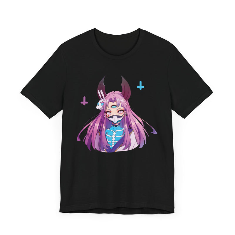 Bust up-Maaya cosplaying as Kaguya from Naruto - creepy cute anime girl Unisex t-shirt