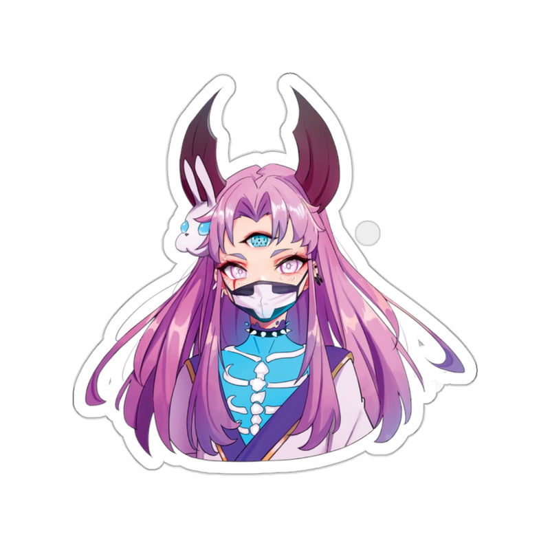 Bust up-Maaya cosplaying as Kaguya from Naruto - cute anime girl Die-Cut Sticker