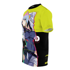 Lucy - Cyberpunk Anime Girl Unisex AOP Cut & Sew T-shirt