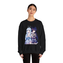 Saidah and Laylah - Dark and Light Angel Twins Unisex Sweatshirt