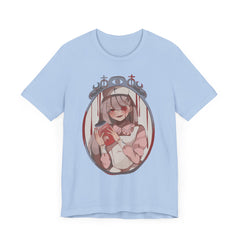 Hitomi creepy anime nurse unisexT-shirt