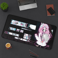 Maaya XP - creepy cute anime girl 16" X 32" XL Mouse Pad/Desk Mat