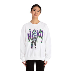 Tori - Lethal Purple - Neko skater anime girl Unisex Sweatshirt