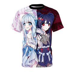 Saidah and Laylah - Dark and Light Anime Angel Twins Unisex AOP Cut & Sew Tee