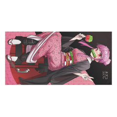 Budo cosplaying as Nezuko - cute anime girl 30x60in Premium Towel