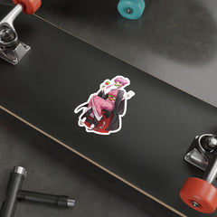 Budo cosplaying as Nezuko - Full - cute waifu Die-Cut Sticker