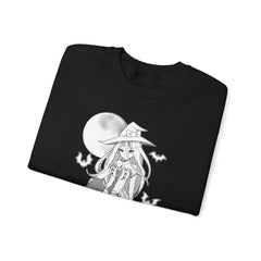 Yuuki B&W anime witch unisex Sweatshirt