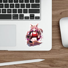 Kasuga - Cute werewolf anime girl Die-Cut Sticker