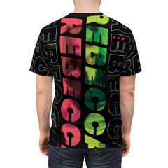 Rebecca - Cyberpunk Anime Girl Unisex AOP Cut & Sew T-shirt