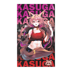 Kasuga - Creepy cute werewolf anime girl Area Rug