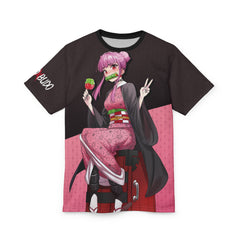 Budo cosplaying as Nezuko - cute anime girl Unisex AOP Cut & Sew T-shirt