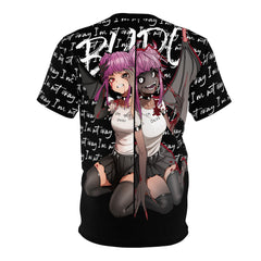 Budo Transformation Sad anime girl Unisex AOP Cut & Sew T-shirt