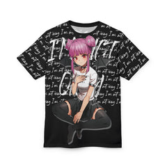 Budo Transformation Sad anime girl Unisex AOP Cut & Sew T-shirt