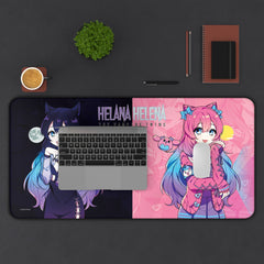 Helena and Helana Kawaii Anime Girls Vampire Twin 32"x16" XL Mouse Pad / Desk Mat