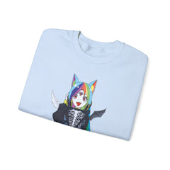 Niji neko anime girl Unisex Sweatshirt