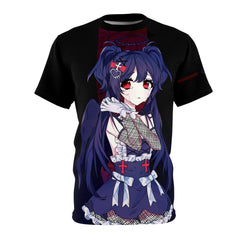 Laylah - Sad Gothic Dark Angel Anime Girl Unisex AOP Cut & Sew Tee