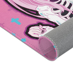 Pink Maaya XP - Creepy kawaii anime girl Area Rug