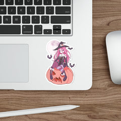 Yuuki Kawaii Witch Cute Anime Girl Die-Cut Sticker