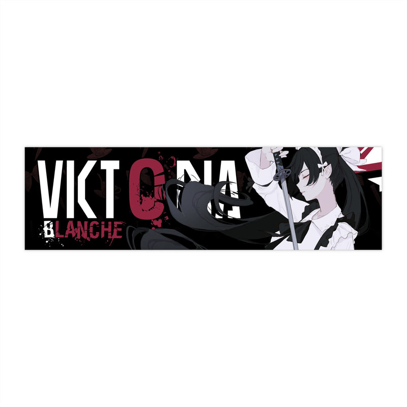 Victoria Blanche side - Deadly maid anime girl Bumper Stickers