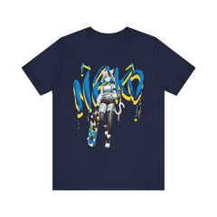 Tori - Icy blue raspberry - Neko skater anime girl Unisex T-shirt