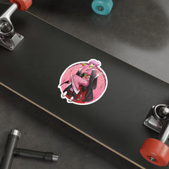 Budo cosplaying as Nezuko - cute waifu Die-Cut Sticker