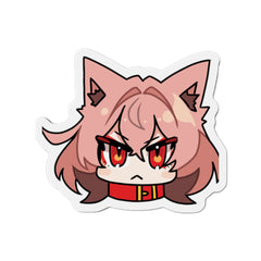 Kasuga Chibi Face - Cute Werewolf Anime Girl Kiss-Cut Magnets