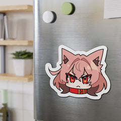 Kasuga Chibi Face - Cute Werewolf Anime Girl Kiss-Cut Magnets