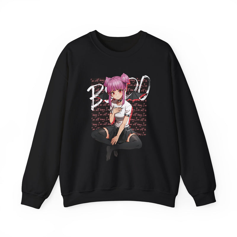 Budo 0% Transformation sad anime girl Unisex Sweatshirt