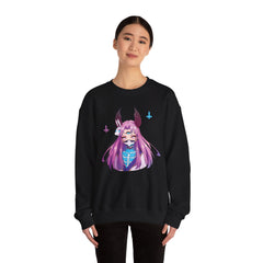 Bust up-Maaya cosplaying as Kaguya from Naruto - creepy cute anime girl Unisex Sweatshirt