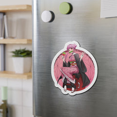 Budo Cosplaying as Nezuko - Cute Waifu Kiss-Cut Magnets