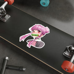 Budo cosplaying as Nezuko - Head - cute waifu Die-Cut Sticker