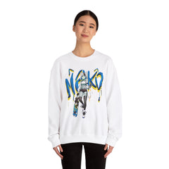 Tori - Icy blue raspberry - Neko skater anime girl Unisex Sweatshirt