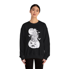 Yuuki B&W anime witch unisex Sweatshirt