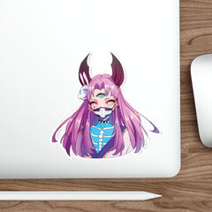 Bust up-Maaya cosplaying as Kaguya from Naruto - cute anime girl Die-Cut Sticker