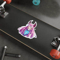 Bust up-Maaya cosplaying as Kaguya from Naruto - cute anime girl Die-Cut Sticker