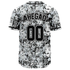 Ahegao faces hentai unisex baseball jersey t-shirt w/stripes - kawaiiwaru