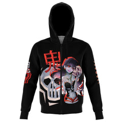 Ahmya Unisex AOP Zip Hoodie - kawaiiwaru