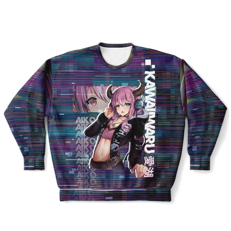 Aiko Unisex Plus-Size AOP Sweatshirt - kawaiiwaru