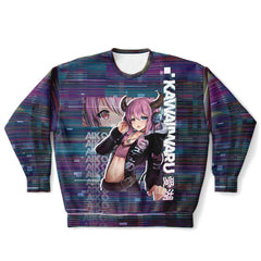 Aiko Unisex Plus-Size AOP Sweatshirt - kawaiiwaru