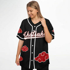 Akatsuki - Custom Personalized Name Unisex Baseball Jersey T-shirt - AOP copy - kawaiiwaru