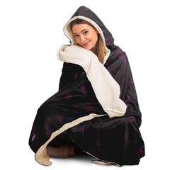 Black Maaya Creepy Cute anime Hooded Blanket - kawaiiwaru